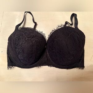 Victoria Secret Dream Angels lined Demi black lace size 36DD